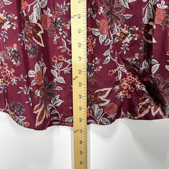 Caffe Marrakesh Blouse Boho Floral Small Button-Up Festival Peasant Rayon Top - Picture 4 of 10